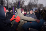 Потасовка на акции «Марш против подлецов» в центре Москвы