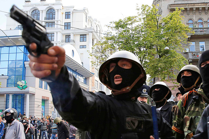 Столкновения на улицах Одессы