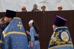 Во время крестного хода с Казанской иконой Божьей Матери в праздник обретения Казанского образа Пресвятой Богородицы, 21 июля 2022 года