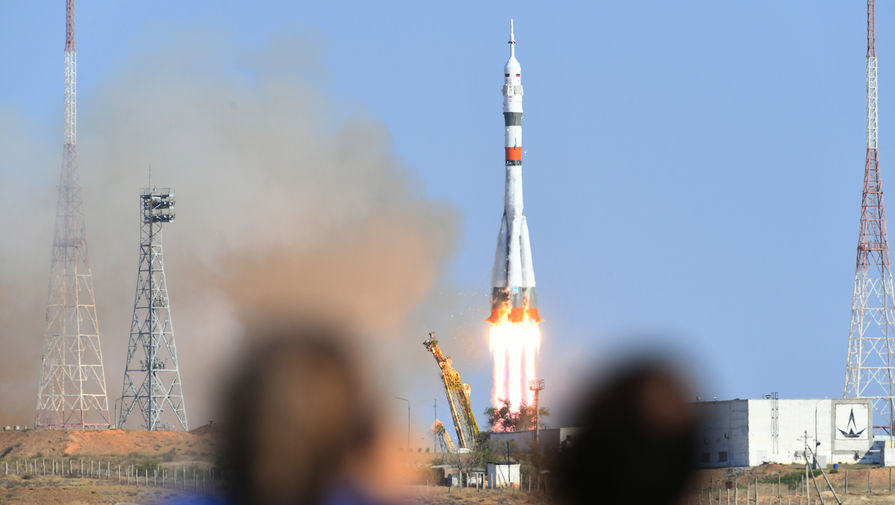 Запуск ракеты-носителя &laquo;Союз-2.1а&raquo; с&nbsp;пилотируемым кораблем &laquo;Союз МС-14&raquo; со стартовой площадки космодрома Байконур, 22 августа 2019 года