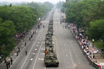 Во время военного парада в честь 250-летия армии США в Вашингтоне, 14 июня 2025 года 