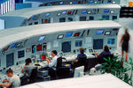 Центр управления швейцарской авиадиспетчерской Skyguide в аэропорту Клотен в Цюрихе, 2001 год