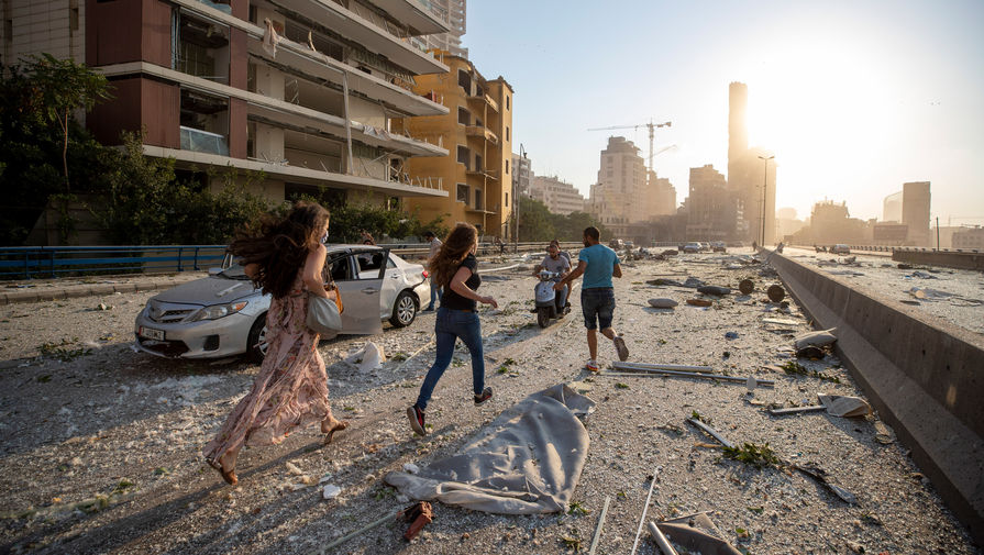 Последствия взрыва в порту Бейрута, 4 августа 2020 года