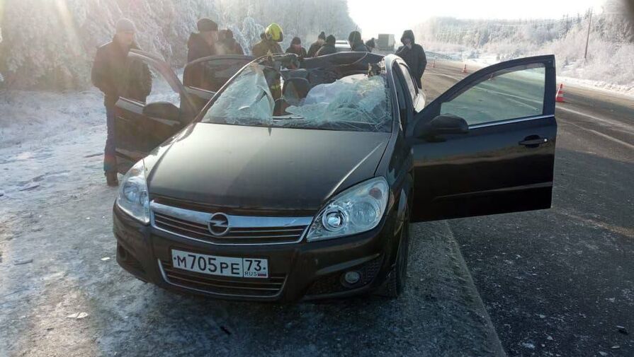 В Чувашии колесо прицепа КамАЗа влетело в салон Opel и убило водителя