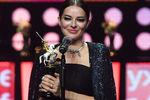 Член жюри, актриса Марина Александрова на церемонии закрытия 42-го Московского Международного кинофестиваля, 8 октября 2020 года