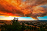 Пожар в лесу в районе города Манавгат, Анталья, 2021 год