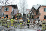 Поисково-спасательная операция на месте взрыва бытового газа в жилом доме на Минской улице