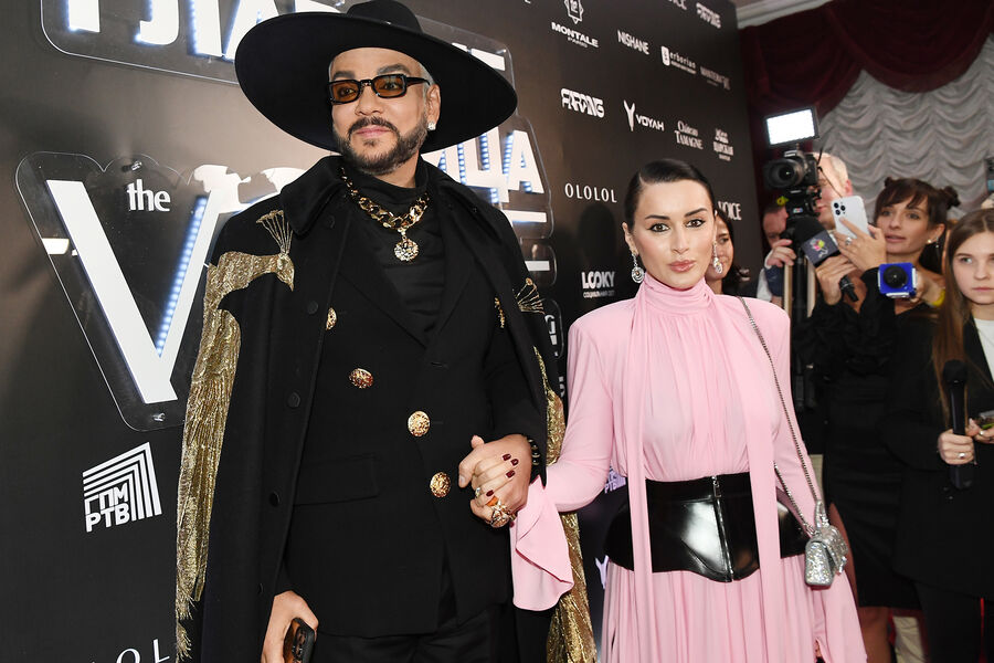 Филипп Киркоров и Тина Канделаки на&nbsp;премии &laquo;VOICE. Главные лица&raquo; в&nbsp;Театре имени Пушкина в&nbsp;Москве, 2023&nbsp;год