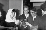 Владислав Крапивин во время церемонии бракосочетания с супругой Ириной, 1964 год