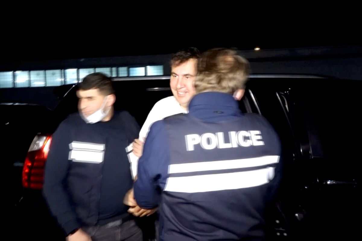 Михаил Саакашвили во время задержания, 1 октября 2021 года