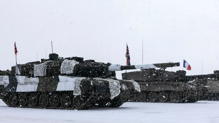 Британская армия провела в Эстонии учения с применением танков Challenger 2 и Leopard 2