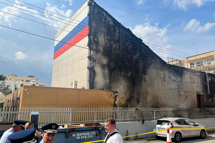Последствия пожара в здании Российского центра науки и культуры, 26 апреля 2023 года