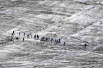 Туристы пересекают ледник Каунерталь в Тироле
