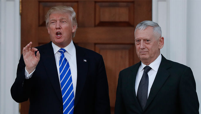 Дональд Трамп и Джеймс Мэттис
