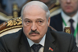 Президент Белоруссии Александр Лукашенко на заседании Высшего Евразийского экономического совета в Бишкеке, 14 апреля 2017 года