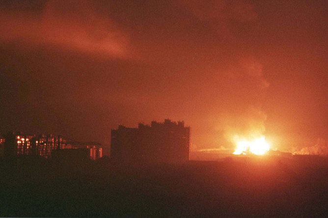 Бомбардировка города Приштина, 24 марта 1999 года