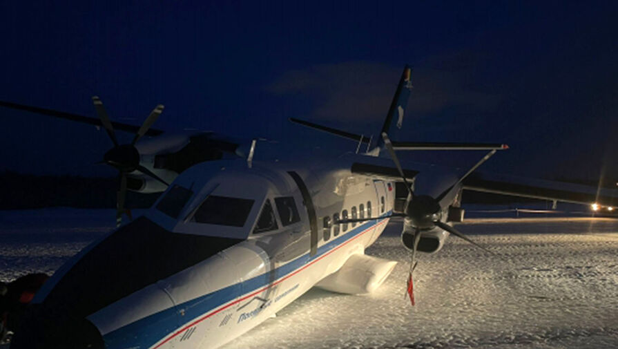 Шасси сломалось у самолета L-410 при взлете во время тренировки в Якутске
