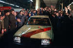 Новый автомобиль «Москвич-2141» на московском автомобильном заводе имени Ленинского комсомола, 1986 год