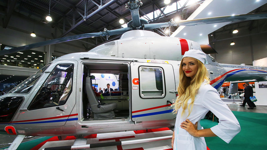 Легкий многоцелевой вертолет &laquo;Ансат&raquo; на&nbsp;X Международной выставке вертолетной индустрии HeliRussia в&nbsp;Международном выставочном центре &laquo;Крокус Экспо&raquo; в&nbsp;Москве