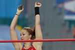 Россиянка Анастасия Савченко завоевала золото в соревнованях по прыжкам с шестом