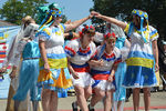 Украинский, армянский, русский и восточный костюмы на спартакиаде в ИК-3 символизировали мир между народами