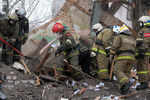 Поисково-спасательная операция на месте взрыва бытового газа в жилом доме на Минской улице