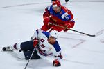 Сборные России и США на молодежном чемпионате мира