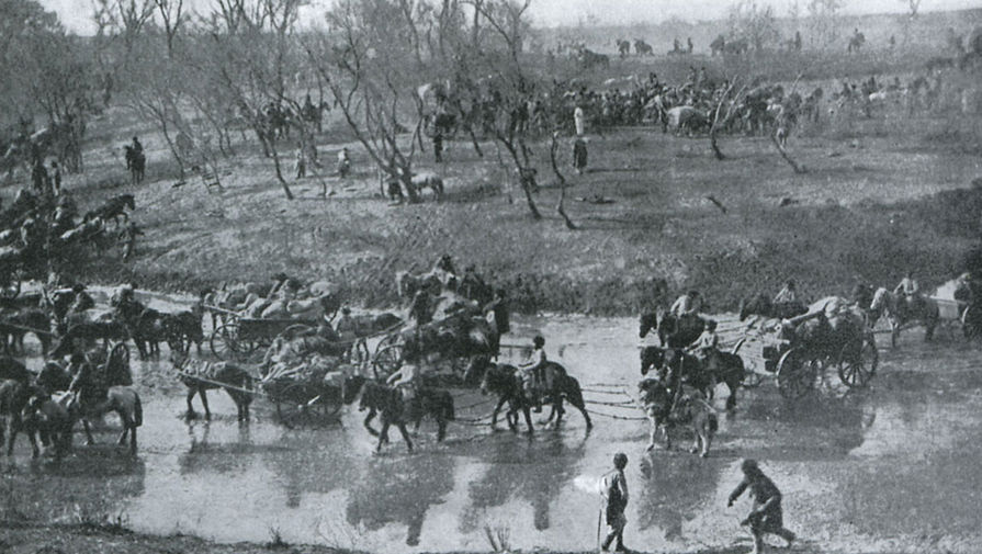 Отступление русской армии после сражения под Мукденом
