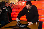 На церемонии открытия именной звезды на Аллее славы в Москве
