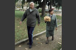 1990 год. Президент России Борис Ельцин с женой Наиной на отдыхе