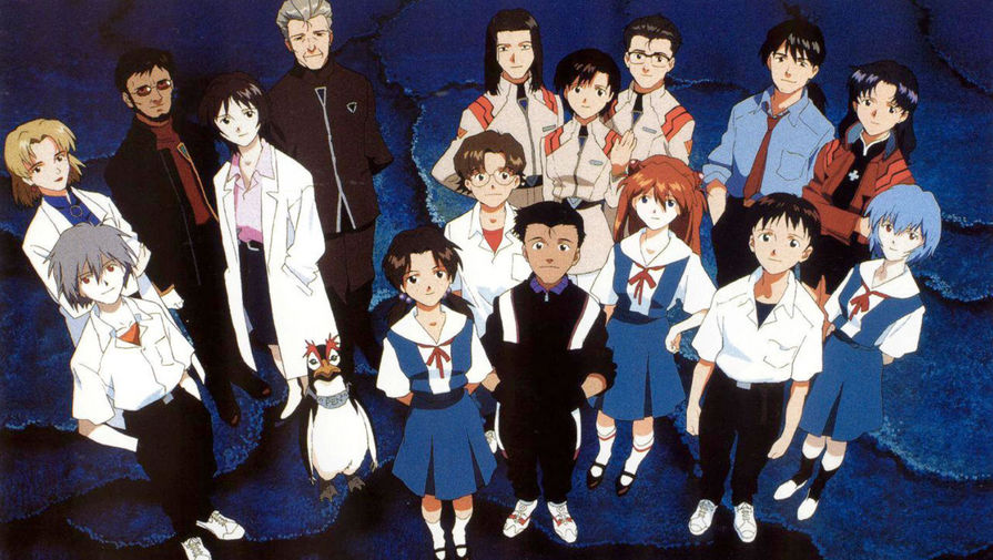Кадр из&nbsp;японского анимационного сериала &laquo;Евангелион&raquo; (1995-1997)