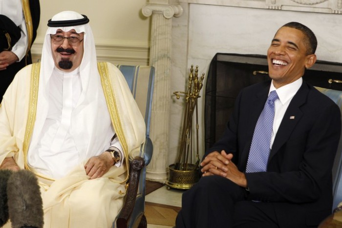 Король Саудовской Аравии Абдалла и президент США Барак Обама