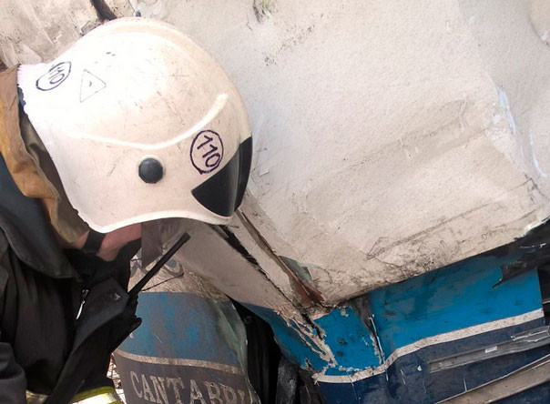 На месте столкновения туристического автобуса и грузового автомобиля на 158-м км трассы «Скандинавия»
