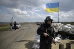 Украинские военные под Славянском