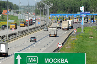 На платном участке федеральной трассы М4 «Дон»