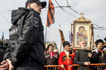 Крестный ход в честь дня перенесения мощей Александра Невского в Санкт-Петербурге, 12 сентября 2017 года