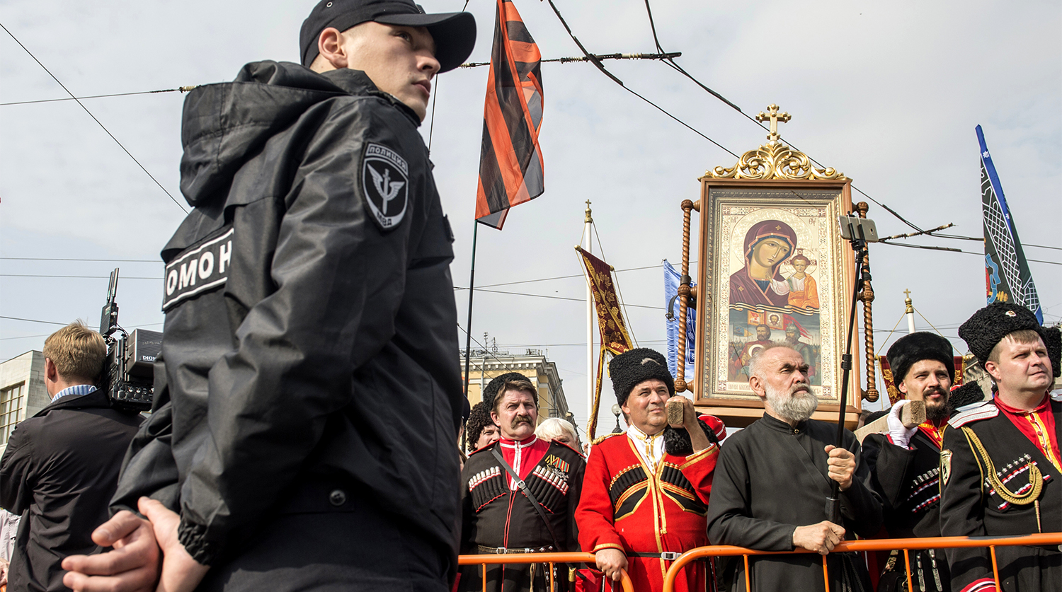 Крестный ход в честь дня перенесения мощей Александра Невского в Санкт-Петербурге, 12 сентября 2017 года
