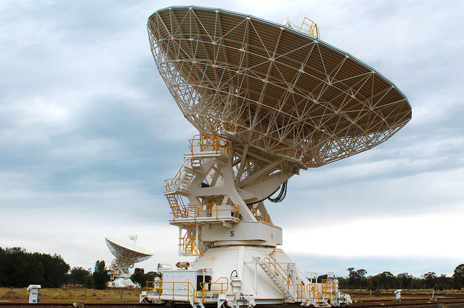 Радиотелескоп ATCA (Australia Telescope Compact Array), Наррабрай, Австралия, 30 сентября 2017