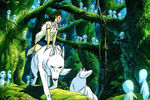 Кадр из мультфильма Хаяо Миядзаки «Принцесса Мононоке» (1997)
