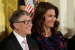 Билл и Мелинда Гейтс в Белом доме в Вашингтоне, 2016 год
