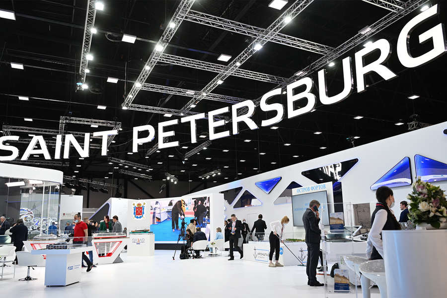 Стенд города Санкт-Петербурга на&nbsp;выставке XXV Петербургского международного экономического форума, 15&nbsp;июня 2022&nbsp;года