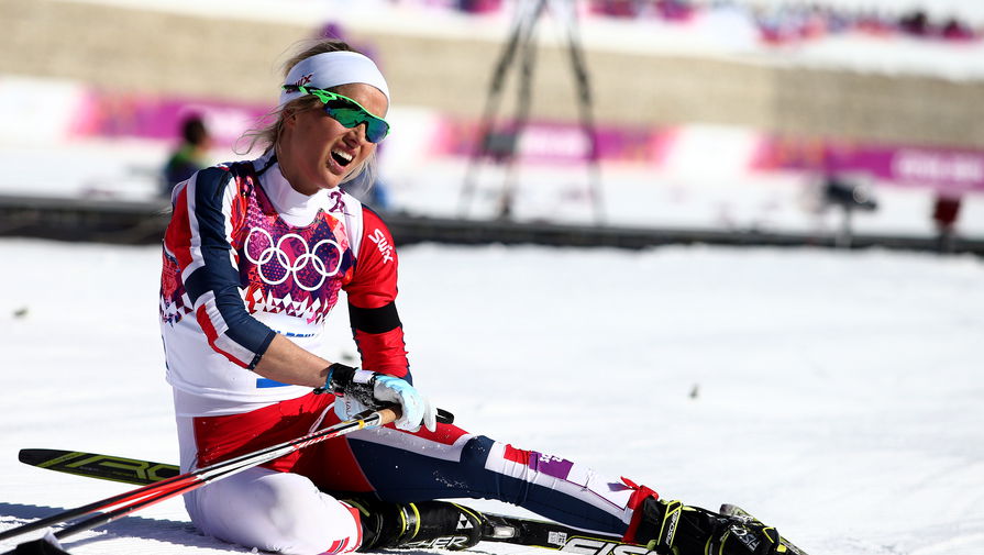 Норвежская лыжница Тереза Йохауг, дисквалифицированная за допинг