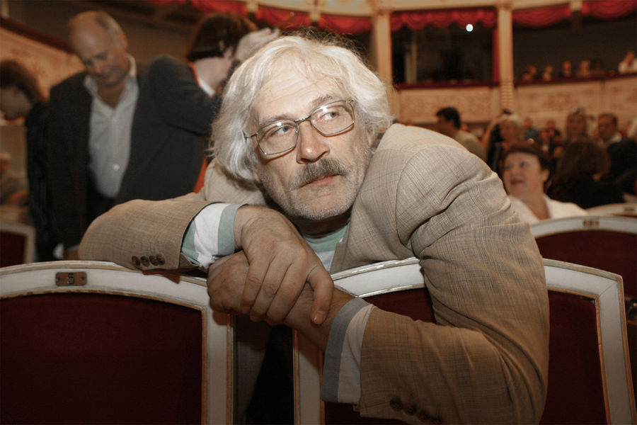 Борис Невзоров во время сбора труппы Государственного академического Малого театра, 2007&nbsp;год
