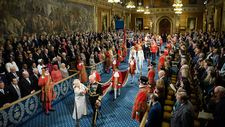 Во время тронной речи королевы Великобритании Елизаветы II, 14 октября 2019 года