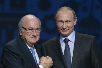 Зепп Блаттер высоко оценил познания Владимира Путина в футболе