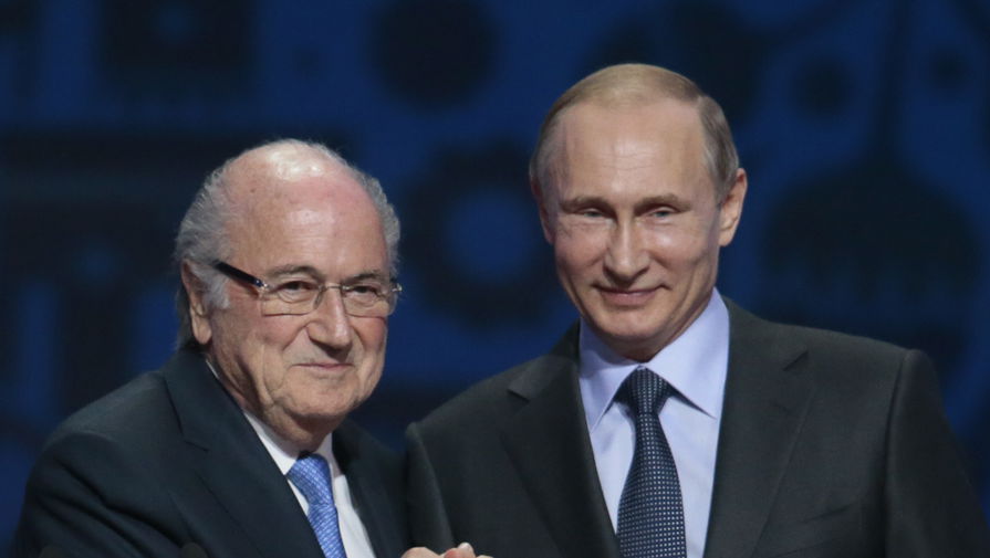 Зепп Блаттер высоко оценил познания Владимира Путина в футболе