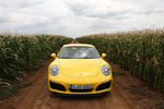 Как же не загнать желтый Porsche 911 в кукурузу!