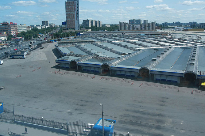 Черкизовский рынок после закрытия, 30 июня 2009 года