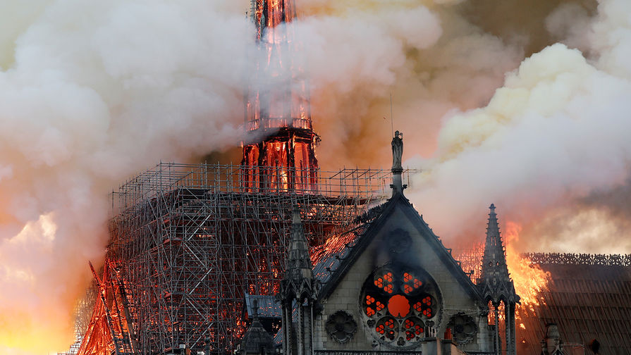 Пожар в соборе Нотр-Дам-де-Пари в Париже, 15 апреля 2019 года