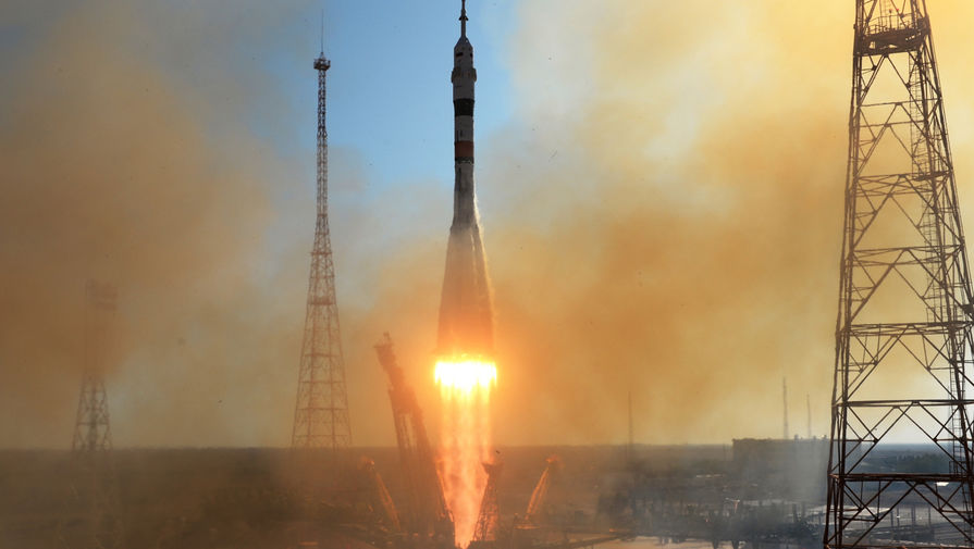 Запуск ракеты-носителя &laquo;Союз-2.1а&raquo; с&nbsp;пилотируемым кораблем &laquo;Союз МС-14&raquo; со стартовой площадки космодрома Байконур, 22 августа 2019 года